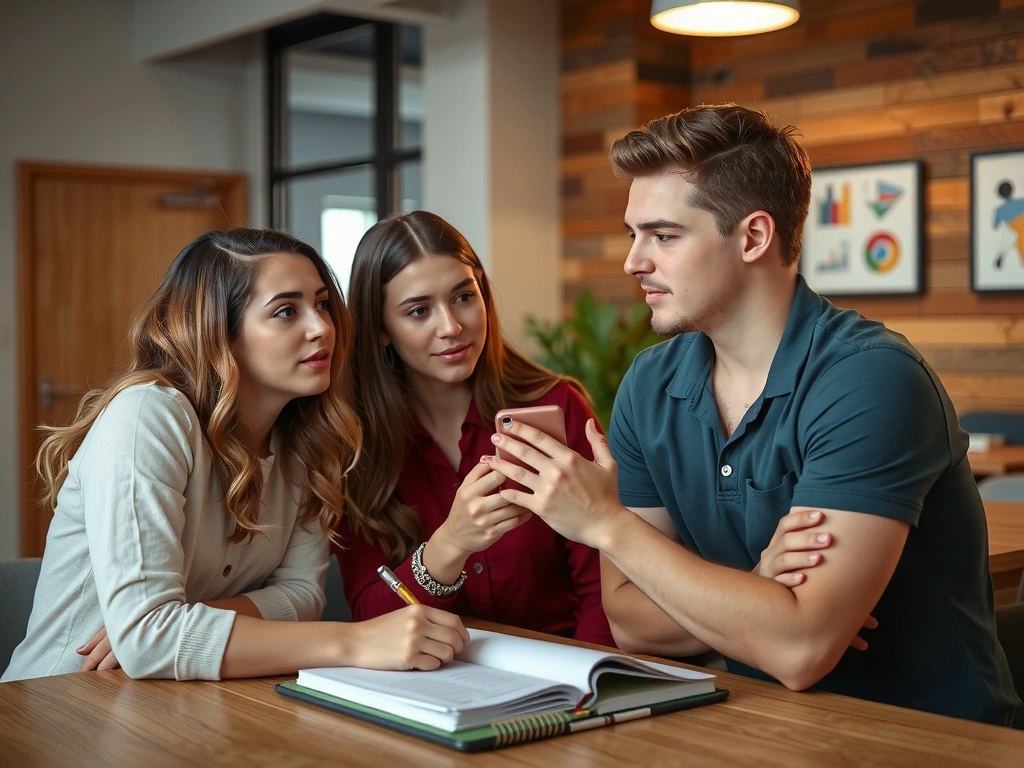 Students in discussion