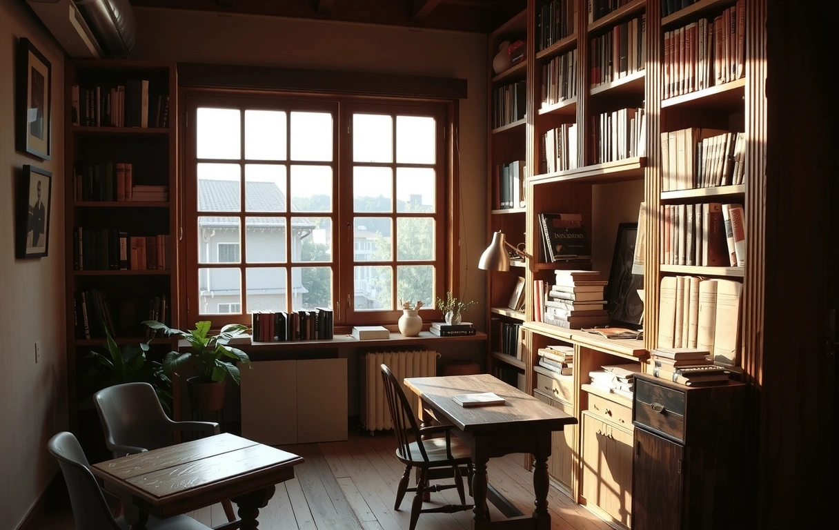 The main reading room at Blue Ledger
